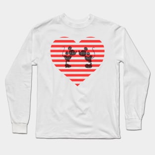 Striped Heart Long Sleeve T-Shirt